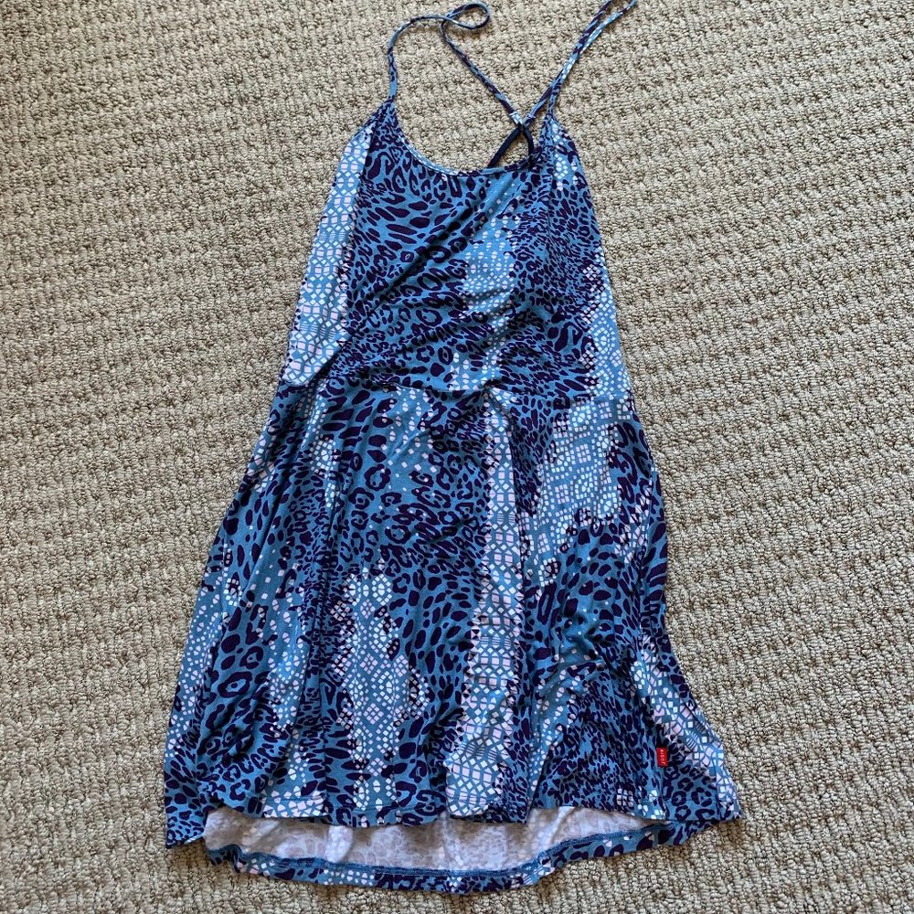Blue Cheetah print Shirt/Dress